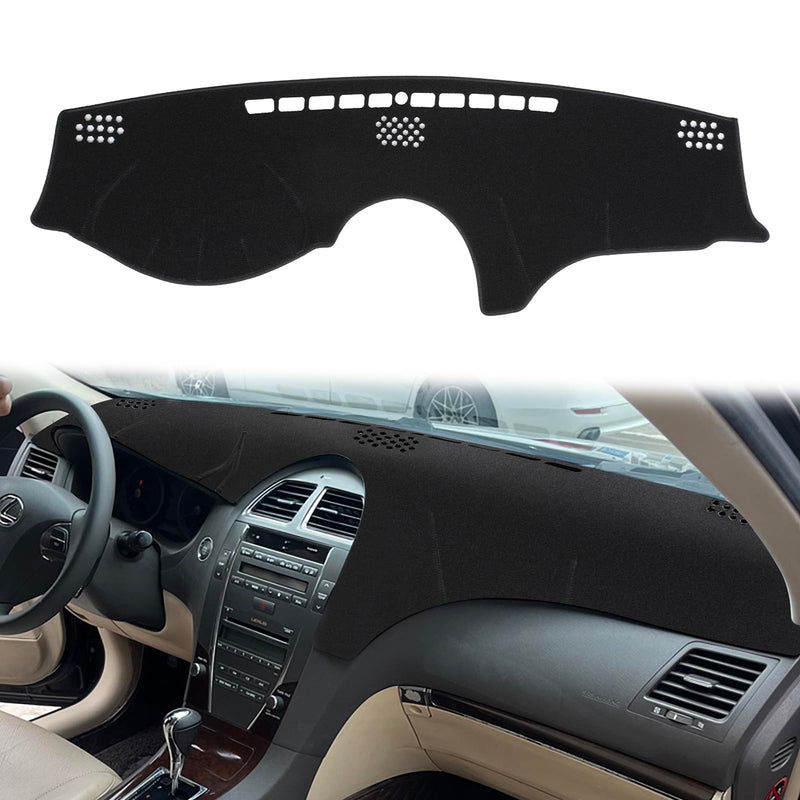 Dashboard Cover Dash Cover Mat Pad Custom Fit for Lexus ES350 2007 2008 2009 2010 2011 2012(Black) 2007-2012 ES350 Black