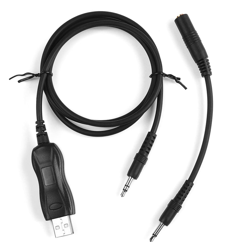 USB Programming Cable FTDI for RadioShack Pro-92 95 96 97 106 2096 Scanner | 3.5mm 1-pin, Compatible with Pro-2096 GRE MFJ Whistler WS1065, Scanner Clone Cord Lead Wire, 20-546
