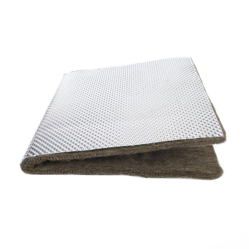 Basalt Laminated Aluminum Heat Shield Insulation Armor for Exhaust headers, Manifolds, Turbo housing, 1/2" Thick x 1' Wide x 2' Long 2' L x 1' W Basalt Insulation