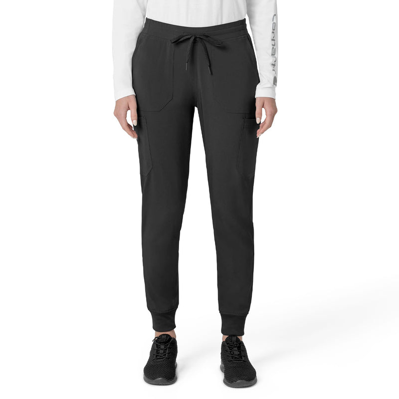 Carhartt Scrubs for Women Force Cross-Flex Cargo Joggers Pants with Drawstring and 8 Pockets Medium Black