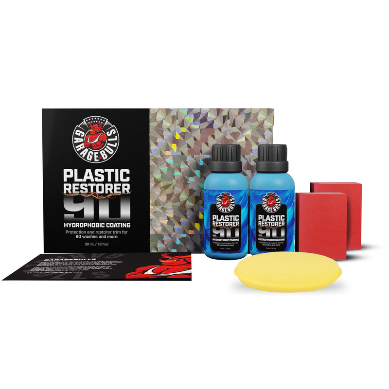 Car Plastic Restorer & Hydrophobic Trim Ceramic Coating Kit Long Lasting Coating Car Accessories 30ml, 1fl oz (2 Pack)