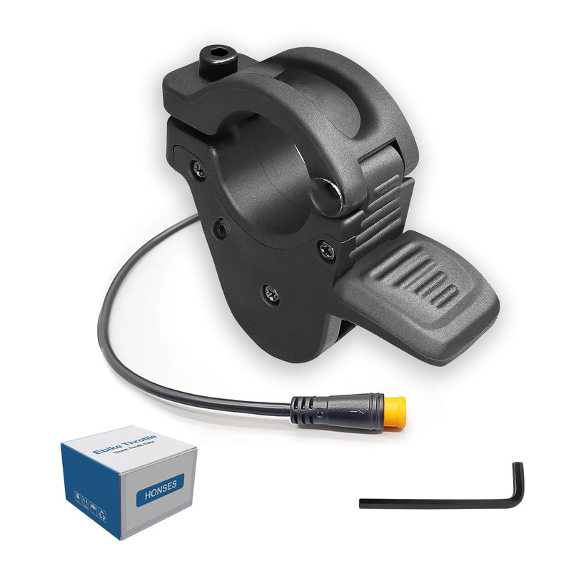 Electric Throttle 300X Thumb Throttle for 7/8inch 22mm Left and Right Handlebars 12v 24v 36v 48v 60v 72v Electric E-Bikes (M8 Waterproof Plug)
