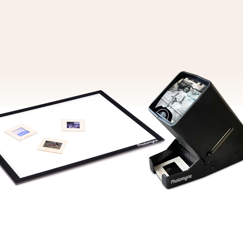 Crystal Clear Slides & Negatives Bundle with The Light Pad and The Slide & Negative Viewer