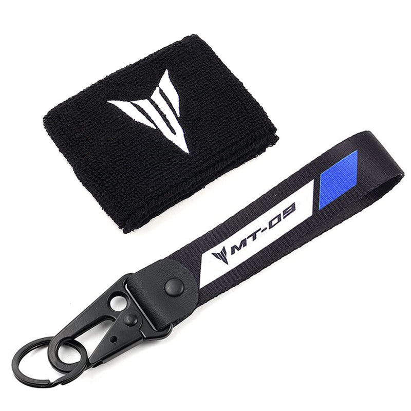 Compatible with MT09 2025 2024 2023 MT 09 2022 MT-09 SP 2021 MT09SP 2025 Tracer 9GT Tracer 9 Motorcycle Brake Fluid Reservoir Sock Cover Oil Cup Sock Key Chain