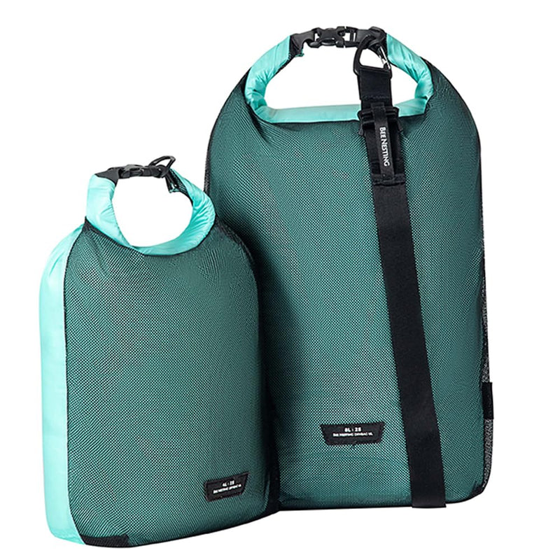 Bee Nesting Waterproof dry sack Lightweight Dry Bag Soft and comfortable stuff sacks for backpacking Rafting Boating Camping (Green, 4L 8L) Green