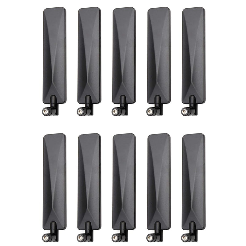 Bingfu 4G LTE Cellular Trail Game Camera Antenna 9dBi RP-SMA Male (10-Pack) Compatible with Spypoint Stealth Cam Tactacam Cuddeback Camera Wireless Router Security Camera [RP-SMA]-Male Antenna (10-Pack)