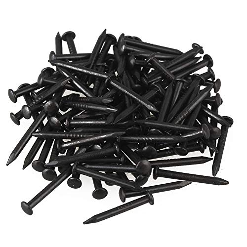 50 Pcs Black 15x1.5mm Round Head Copper Nails Long Copper Nails Home Accessories for Furniture Decoration