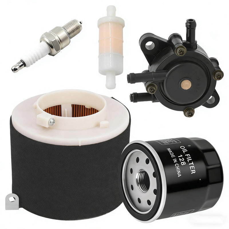 11029-1004 Air Filter 49065-2078 Oil Filter Replacement for Kawasaki Mule 500 520 550 600 610 2500 2510 2520 KAF300 KAF400 KAF620A Mule SX 4x4 XC SE with Spark Plug Fuel Pump Fuel Filter kit