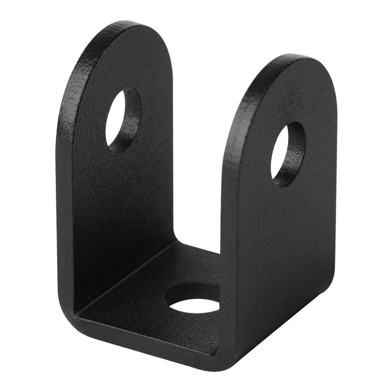 GBGS 20 Pcs 1" U Brackets,1/8"(3 mm) Thick, Black Powder Coating