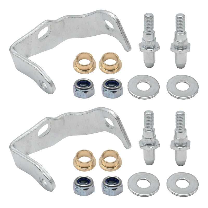 1 Pair 38456 Driver Side Door Hinge Pin and Bushing Kit Replacement for Chevrolet Silverado Suburban Avalanche Tahoe, Cadillac Escalade, GMC Sierra Yukon, Replaces 38456 6038456 89025539