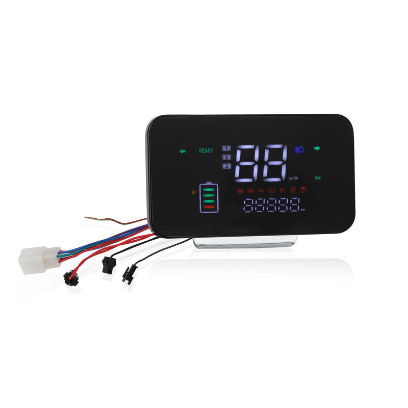 Minho 48V-72V Display Control Panel Digital Speedometer for Electric Scooter Bicycle E-Bike,Square Instrument Square