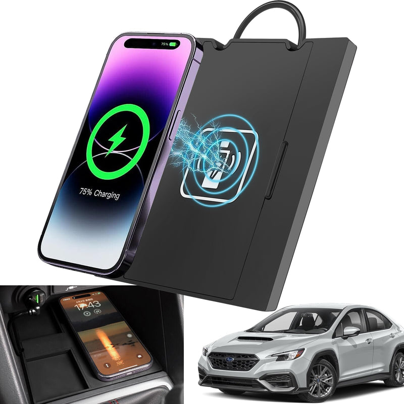 for 2022-2026 Subaru WRX 15W Fast Wireless Charger, Car Qi Charging Station Pad Mat fits Subaru WRX Accessories