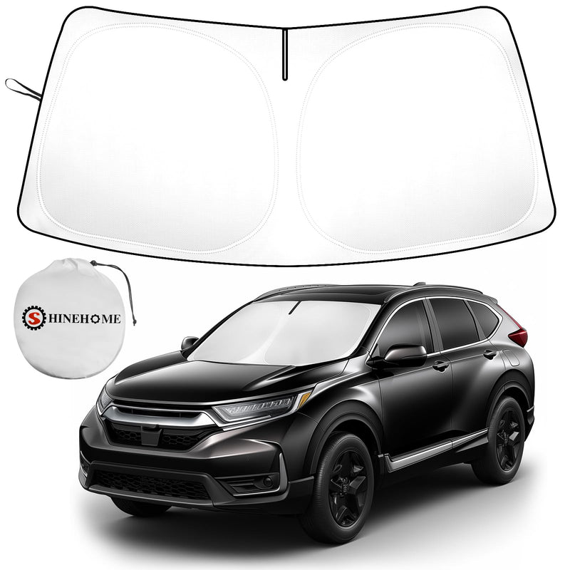 SHINHOME Windshield Sun Shade for 2023 2024 2025 Honda CRV SUV, LX, EX, EXL, Sport, Sport-L, Sport Touring Hybrid, Front Window Sun Visor Blocks UV Rays Foldable CR-V Accessories