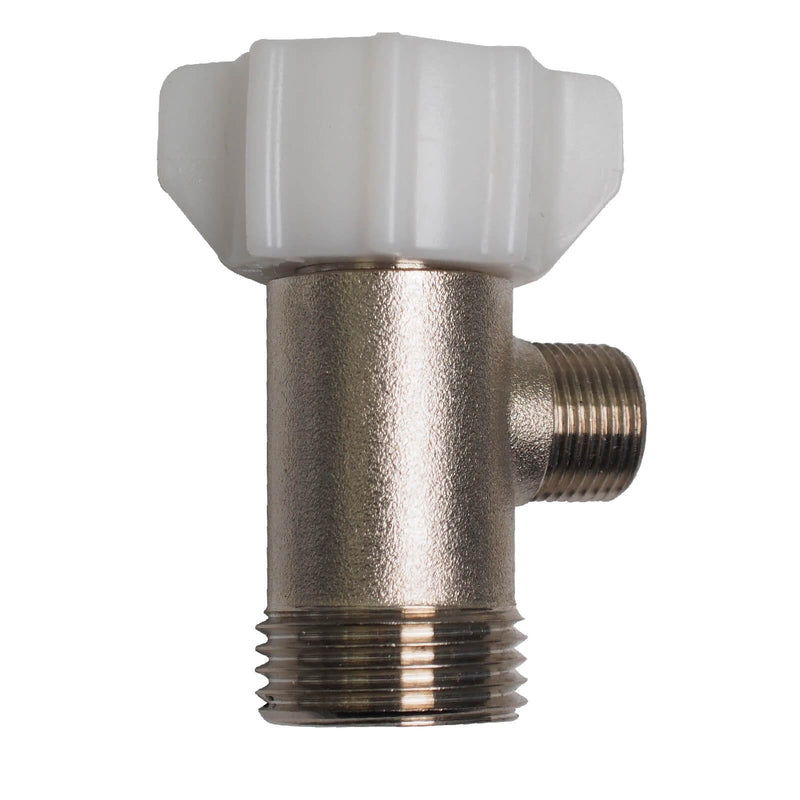 Bidet T Adapter - T Valve Adapter or Tee Connector, Made of Brass (7/8" x 7/8" x 3/8") Thread Code 15/16"-14UNS, Thread Branch 9/16"