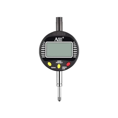 Digital dial Gauge, Range 0-0.5in/12mm, Accuracy 0.00004 in/0.001 mm, high Sensitivity, Industrial Grade Quality, Multiple Measurement scenarios, Precise Measurement 0.5in/0.001mm