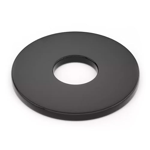 1/4" x1"OD Black Fender Washer,18-8 (304) Stainless Steel Flat Washer, 1/4 ID x 1" OD, 100Pcs 6.4mm x 25mm(Black)