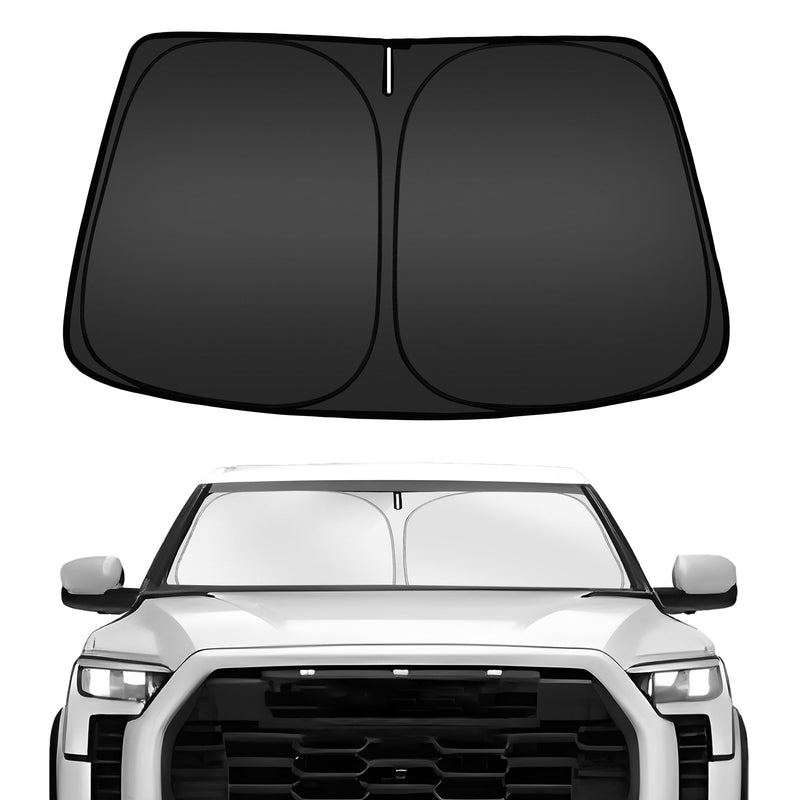 ARISMOTOR Windshield Sun Shade for Toyota Tundra (Limited, SR5, Platinum, TRD Pro) 2022-2025 2026, Custom Fit Foldable Front Window Sunshade Sun Visor Protector, Block UV Rays Keep Your Car Cooler for Toyota Tundra 2022-2026