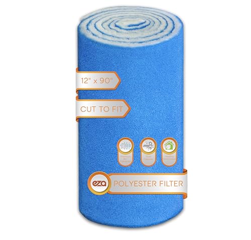 Premium Air Vent Polyester Filter Roll MERV 8 HVAC Furnace Filters Cut to Fit for Floor Registers, RV, AC, Ceiling, Grilles and Wall HVAC Furnace Vents (12" x 90") 12" x 90"