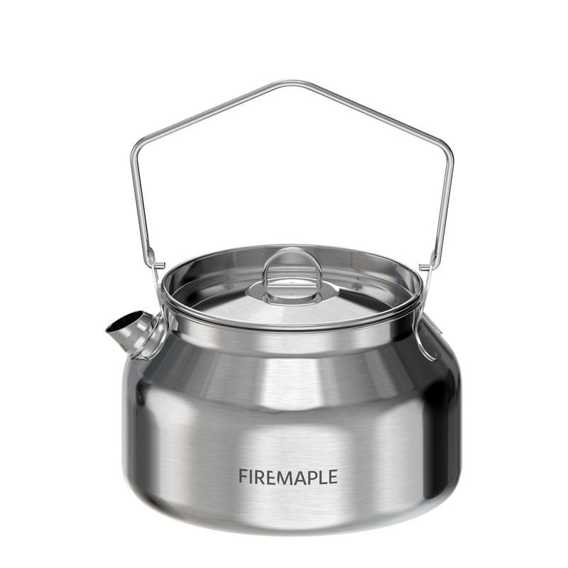 Fire-Maple Antarcti Portable 1.2 Liter Lightweight Stainless Steel Camping Kettle | Durable and Portable Camp Tea Pot | Ideal for Bushcraft and Outdoor Campfire Use 1.2L