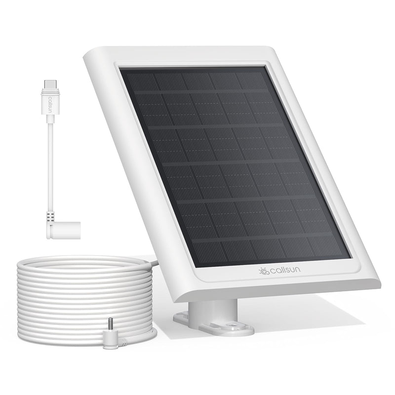 Solar Panel for Ring Camera,Solar Charger for Ring Stick Up Cam Battery/Pro&Ring Spotlight Cam Battery/Plus/Pro, IP68 Waterproof 180° Adjustable Bracket 13FT Cable White,Gift for Men 1