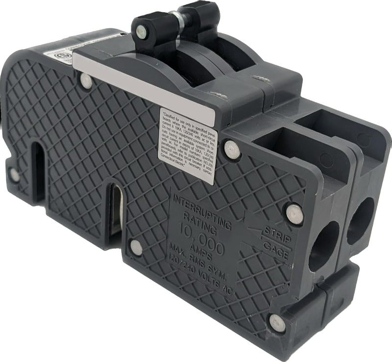 Connecticut Electric UBIZ250-1 - 50 Amp 1-1/2 in 2-Pole Zinsco QC50 Compatible Circuit Breaker, ETL Listed, Safe & Reliable Replacement
