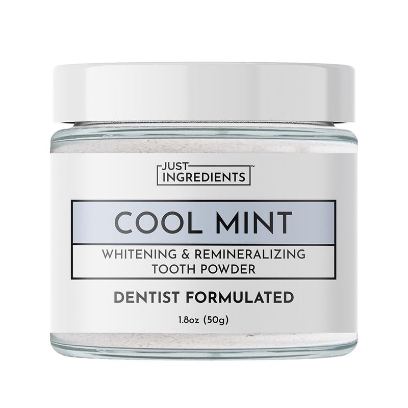 Just Ingredients Remineralizing Tooth Powder - Fluoride-Free, Whitens, Vegan, Clean - 1 oz Whitening 1 Ounce (Pack of 1)