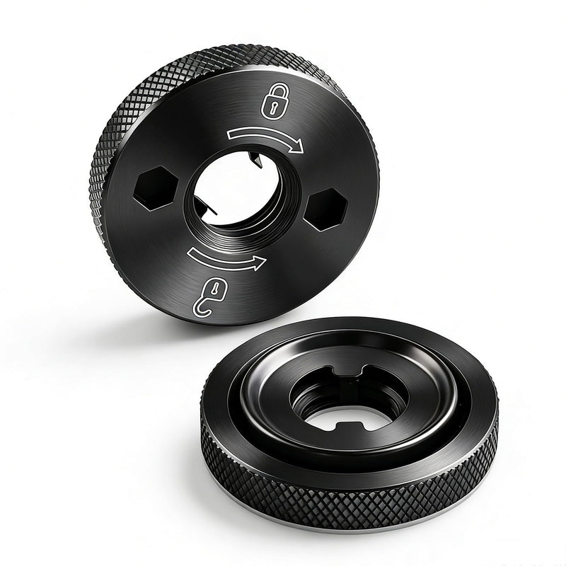 N484249 Angle Grinder Flanged Hex Nut Compatible with Grinder DCG413B DCG413B-B3 DCG413P2-B3 DCG413R2 DCG414B DCG414T1 DCG414T2 DCG414T2-B3 DWE43214N DWE43231VS(2pcs)