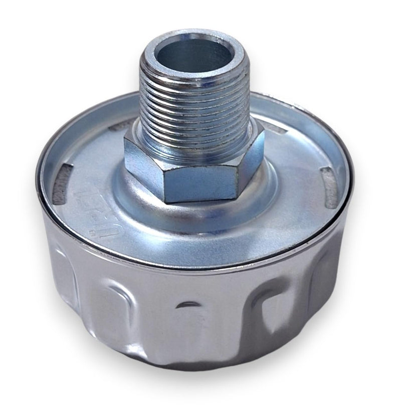 Hydraulic Tank Breather Cap for Oil & Fuel Reservoir – Metal Filler Vent Cap (NPT 3/4 in Threaded, Chrome Plated) NPT 3/4"