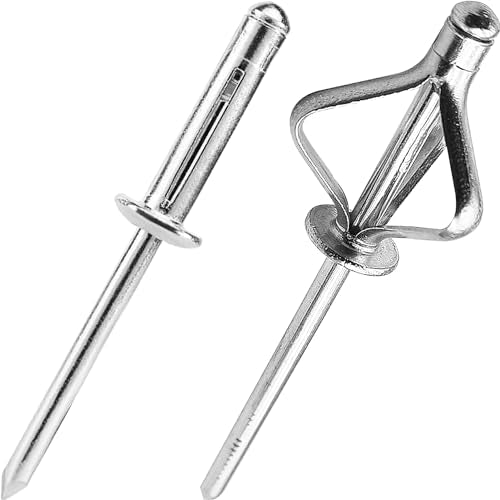 40Pcs Trifold Aluminum Exploding Blind Rivets,Silver, 1/4"x1-3/8"(6.4x35MM) 1/4"x1-3/8" Silver