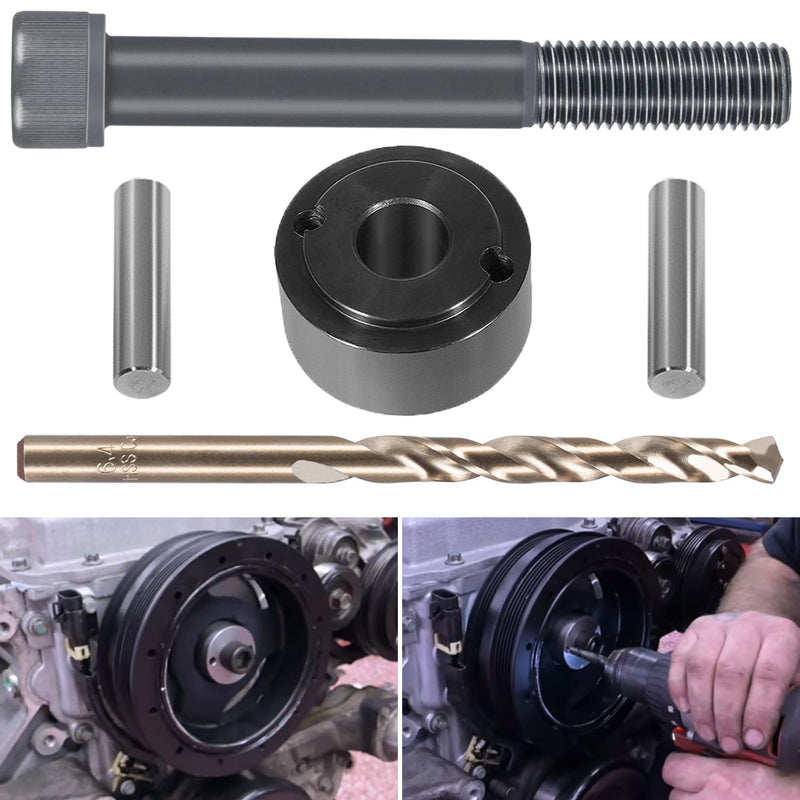 For LS LT Crank Pin Kit Crankshaft Damper Drill Pinning Fixture Tool For LS1 LS2 LS3 LT1 LQ4 LQ9 LSX LSA 5.3 6.0 CPK10SS