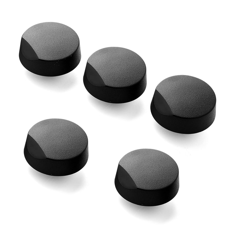 Upgraded 5 Pcs 82977 82974 Cooktop Knob Replacement for Dacor Stove Parts, SGM365 DE81-08738A Stove Knobs for Dacor Range Parts Burner Control Knobs DE81-10313A Black Plastic Gas Stove Top Knobs 5 Pieces
