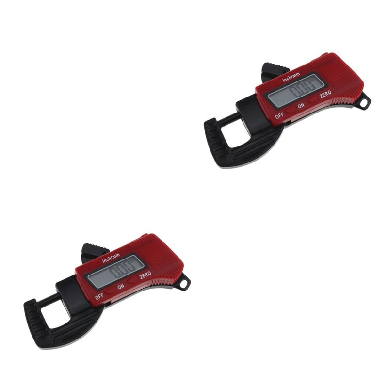 2pcs Thickness Gauge Caliper Micrometer Thickness Micrometer Measurement Tool for Thickness Digital Micrometer