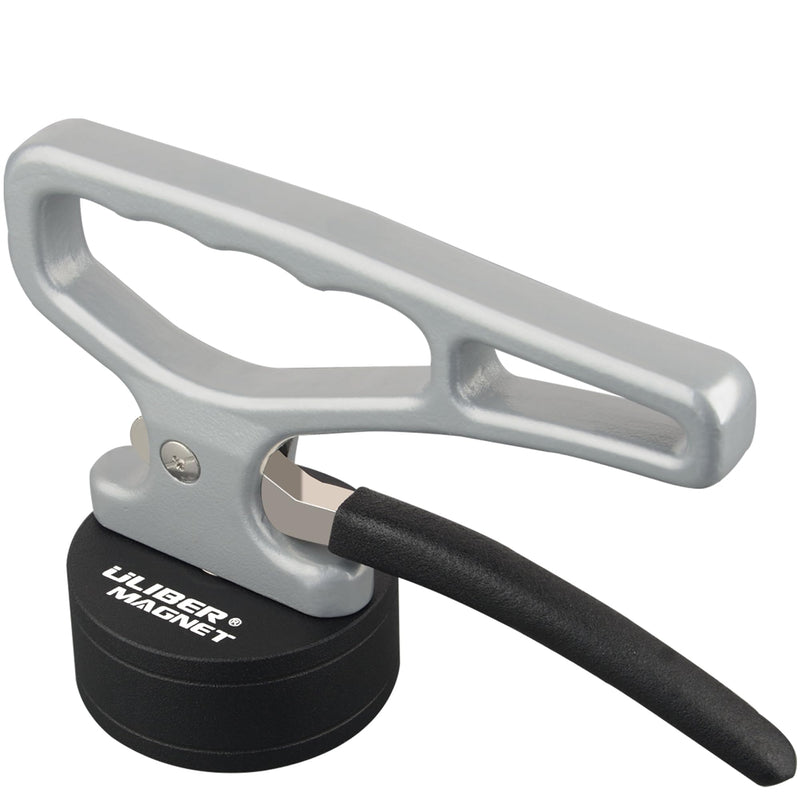 ULIBERMAGNET Heavy Duty Strong Magnetic Pickup Tool,Magnetic Lifting with Quick Release,Portable Material Collector with Ergonomic Handle for Iron Plate,Tool Steel,Laser Cutting 1PACK Magnetic Pickup Tool for Heavy Duty Plate