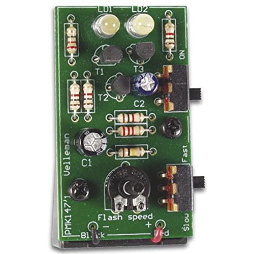Velleman Kit Dual White LED Stroboscope 40Ma Max 2.2 X 1.3 X 1.6"
