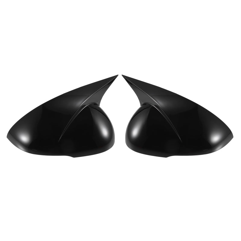 X AUTOHAUX 1 Pair Car Rear View Driver Passenger Side Mirror Cover Cap Overlay Gloss Black for Kia K5 2021-2023 Mirror Guard Covers Exterior Decoration Trims