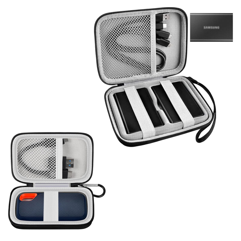 Hard Case Compatible with SanDisk 500GB/ 1TB/ 2TB/ 4TB Extreme Portable SSD, Case Compatible with Samsung T7/ for T7 Touch Portable SSD - 1TB, 2TB, 500GB USB 3.2 External Solid State Drive