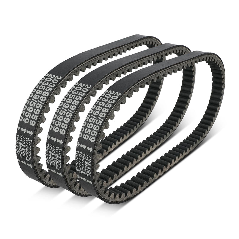Frokom 30 Series Go Kart Drive Belt for Manco 5959 / Comet 203589 Kartco 7628 Ken-bar Karts 5HP-7HP Engine Comet 30 Series TAV2 Bolt-3 Pack 3 Pack