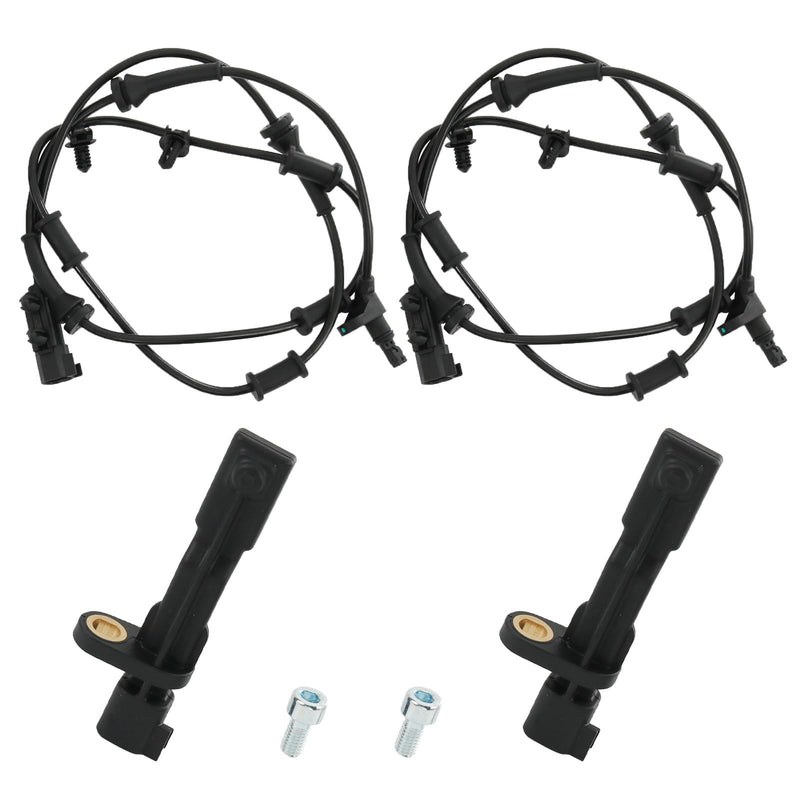 CARMOCAR Front and Rear ABS Wheel Speed Sensor Replacement for Jeep Wrangler 3.6L 2012-2017,Jeep Wrangler 3.8L 2007-2011 68003281AA 68003281AC 52060156AD 52125003AA 4PCS