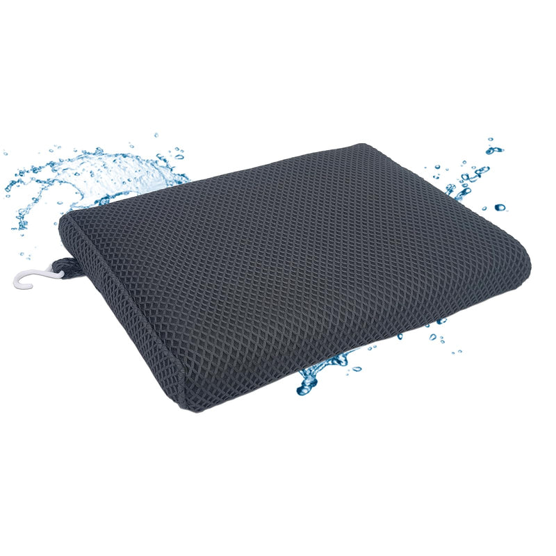 REEZEIVI Shower Seat Cushion with Non-Slip Silicone Bottom,Soft 4D Mesh Fabric,Bathtub Chair Pad for Elderly,Quick Drying and Washable Shower Seat Mat, Design for Elderly, Senior, Handicap,Disabled grey-green