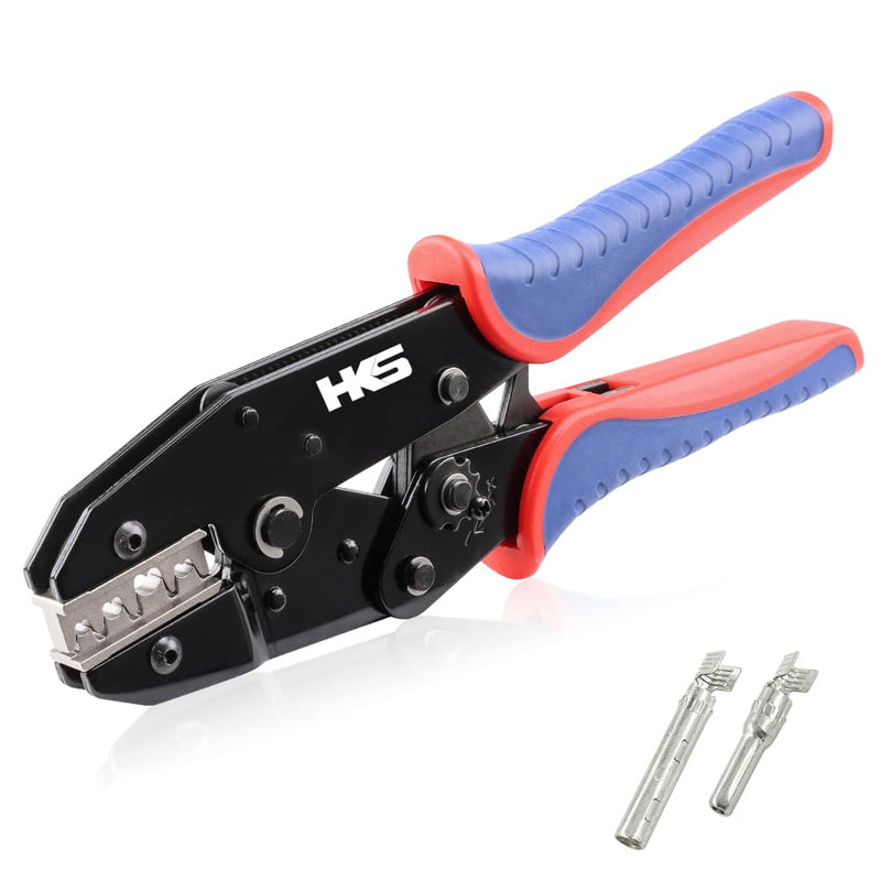 HKS Crimping Tool for Solar PV Cable Connectors - Ratcheting Wire Crimpers - AWG 14-8 (2.5-10mm²) - Ratchet Terminal Crimper - Electrical Crimping Tool For Solar Connectors (AWG 14-8)