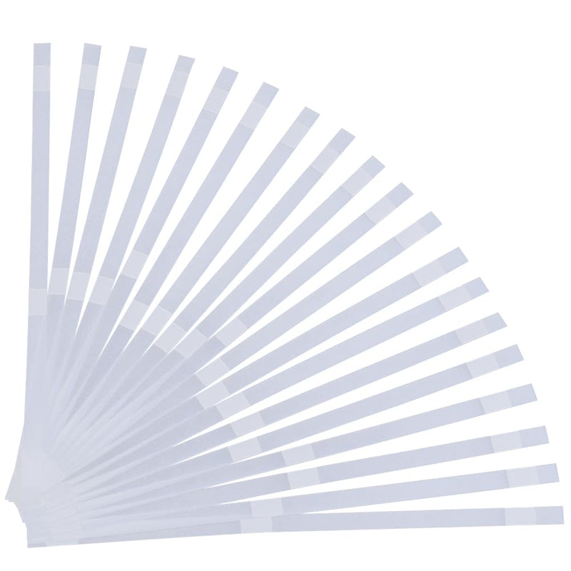 CRASPIRE 20Pcs 10mm Wide Thermal Glue Strips for Books Repair Bookbinding Mesh Backing EVA Hot Melt Adhesive Three Point Positioning Office Documents Paper Paperback