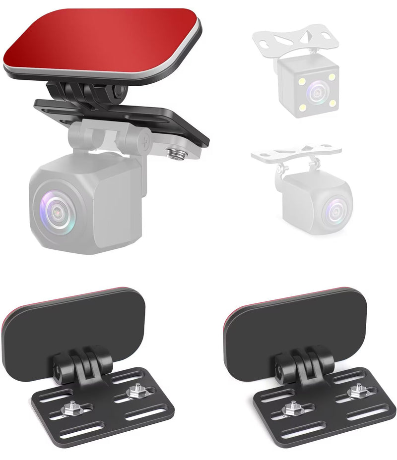 Dash Cam Rear Camera Mount(2 PCS), Universal Rear View Camera Rear Window Mount, Mirror Camera Rear Windshield Backup Camera Bracket, Car Dashcam Reverse Camera Holder, Easy to Install.