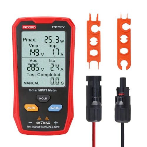 800W MPPT Solar Panel Tester Large LCD Photovoltaic Multimeter 800W