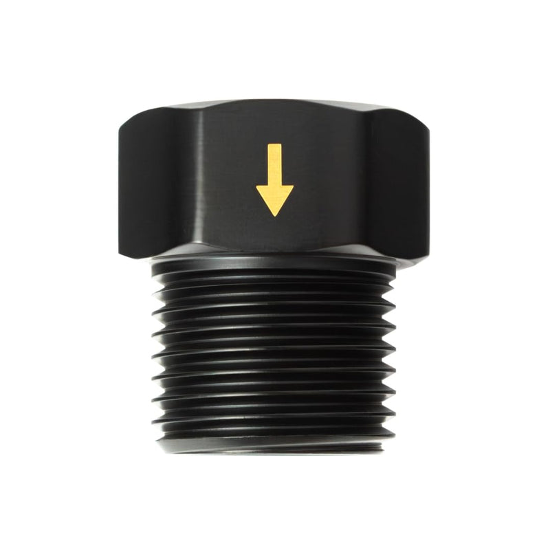 High Sierra® - Solid Lead-Free Brass Construction. Certified Backflow Preventer for Handheld Shower Heads - Matte Black Finish