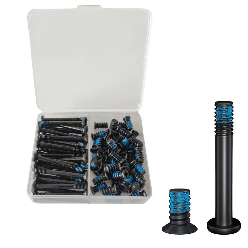 Easycargo Case Fan Screws, AIO Cooler Fan Screws, Nylon Self Locking Screws, 30mm unc 6-32 fan screw Long + PC Case Fan Screws 10mm, Radiator Fan Screws for 60mm 80mm 90mm 92mm 120mm 140mm 240mm 360mm