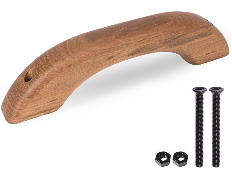 Teak Wood Handle Grab Handrail for Boat and RV 1