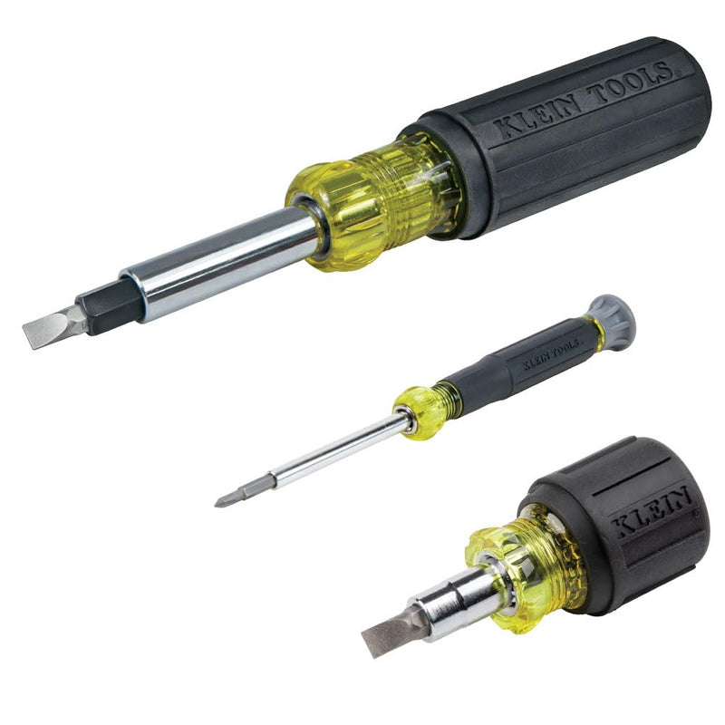 Klein Tools 85514 Multi-Bit Screwdriver and Nut Driver Set, 3-Piece
