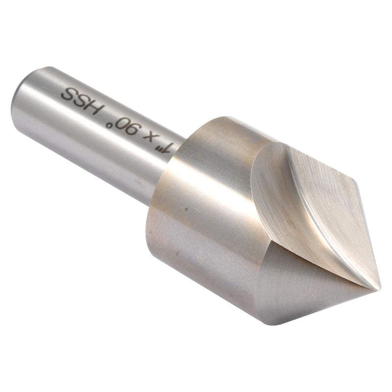 HHIP 2001-0807 1" Single Flute 90 Degree High Speed Steel Countersink 1" Dia. 90°