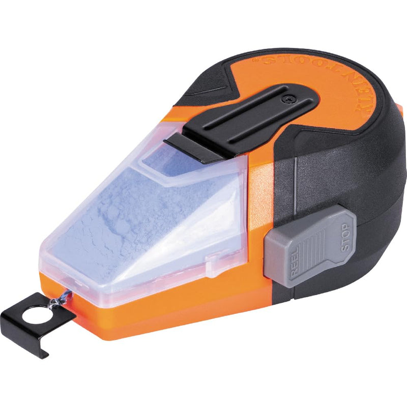 Klein Tools CHLK50B Chalk Line, 50-Foot Auto Retractable Reel with High Visibility Blue Chalk, Mess-Free Storage and Easy Tension Control Blue Auto Retracting