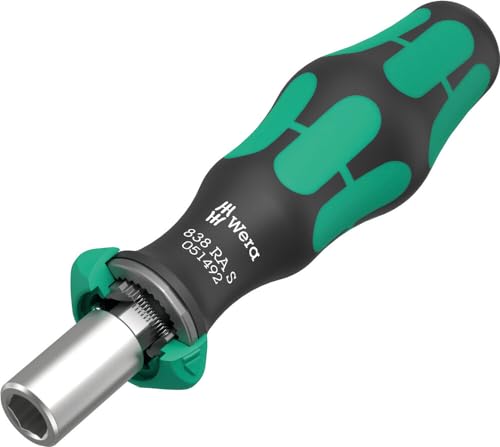 WERA - 05051492001-838 RA S Bitholding Screwdriver with Ratchet functionality, 1/4", 1/4" x 102 mm Classic